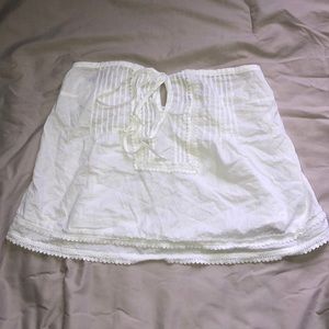 Abercrombie and Fitch strapless flowy shirt